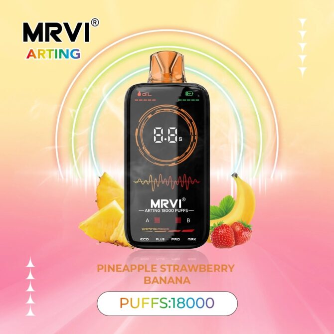 Mrvi 18K Puffs eu ship Arting Vape Bar E-Cigarettes 26ml with Full Screen Display Wholesale Disposable Vape Shop Near Me 18000 Puffs