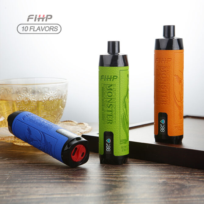FIHP Shisha Hookah 12000 Puffs Vaper Rechargeable 22ml 650mah Puff Vapers Displayable Vapes