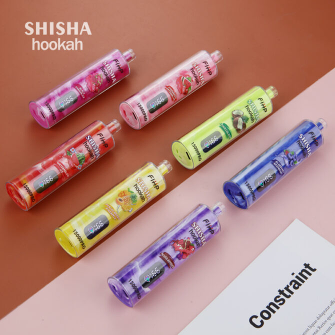 Fihp Mini Hookah Shisha 15000 PRO Puffs Vaper Rechargeable Puff Disposable Vapes