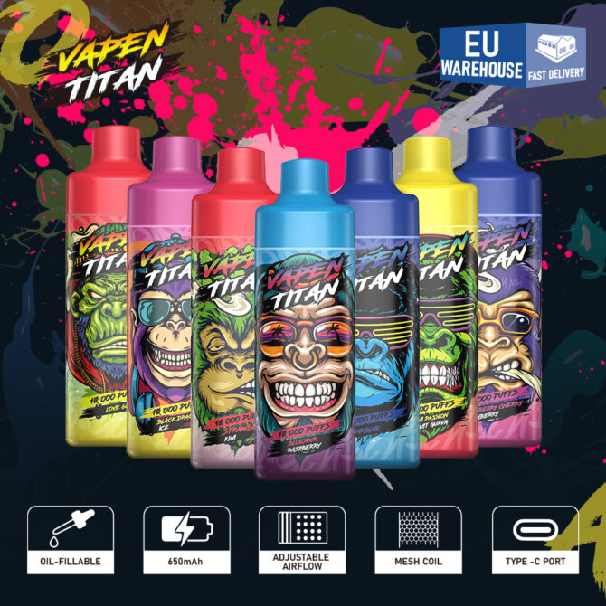 VAPEN TITAN puff 10000 e cigarettes vaper desechable vape stores eu warehouse what is  puff vape 10k