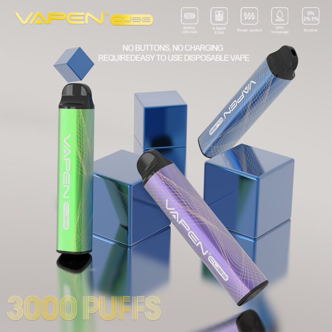 VAPEN CUBE 3000 PUFFS disposable vapes 1000mAh vaper desechable smok vape