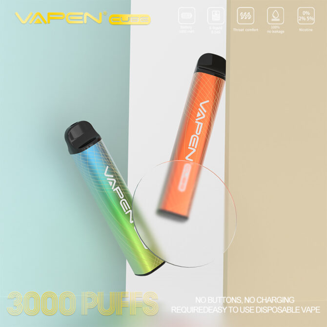 VAPEN CUBE 3000 PUFFS disposable vapes 1000mAh vaper desechable smok vape