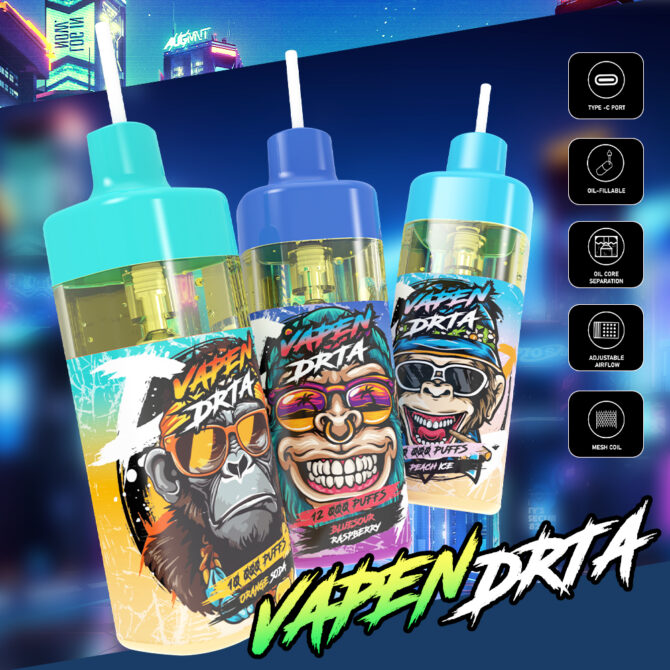 VAPEN DRTA 12000 PUFFS Sigaretta Elettronica vaper desechable vape stores puff 12k
