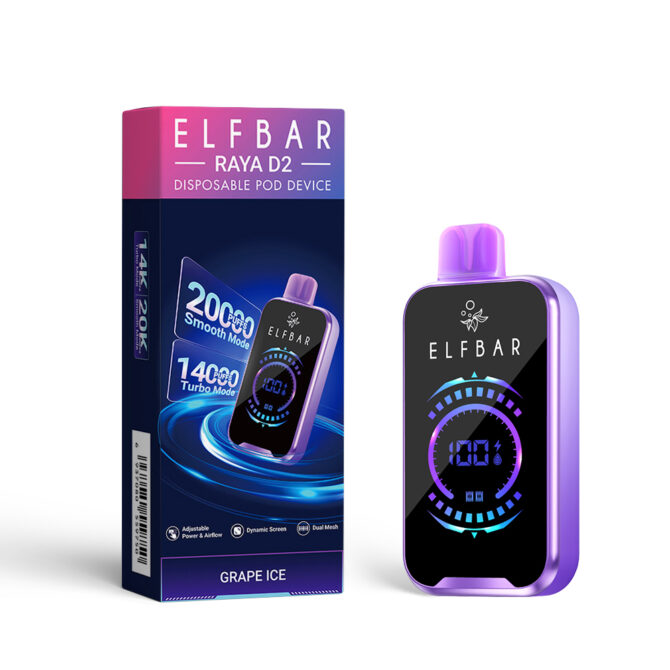 ELFBAR RAYA D2 20000 puff 20+ Exciting Flavors elf bar puff 20k