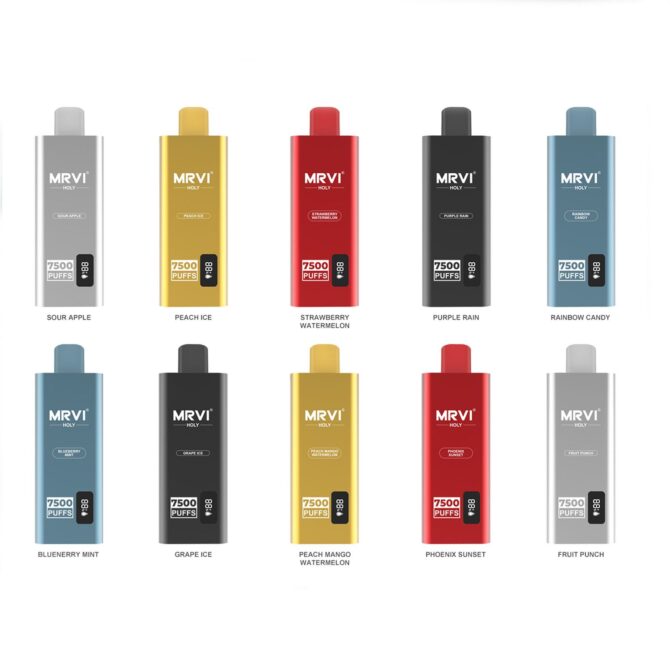 Mrvi Holy 7500 Puffs Disposable Vape Pen Device with 15ml Prefilled Mesh Coil Wholesale I Vape Vaper Desechable