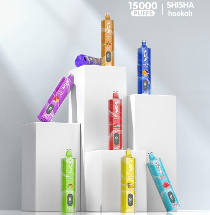 Vopk shisha hookah 15000 Puffs Screen Display disposable vapes E Cigarette vaper puff 15k how to vape