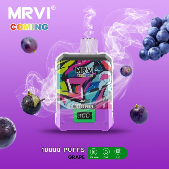 Mrvi Coming 10000 Puffs EU ship Wholesale E Cigarette with Digital Screen Display Original Disposable Vape StorePuff 10K