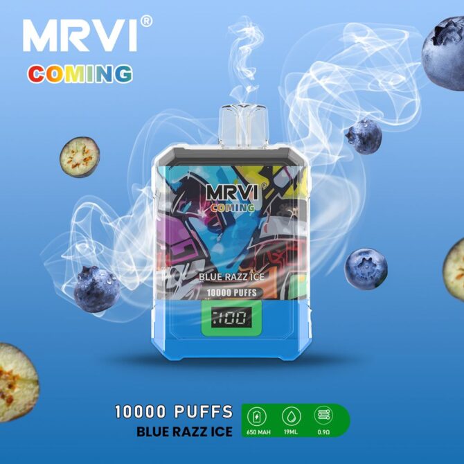 Mrvi Coming 10000 Puffs EU ship Wholesale E Cigarette with Digital Screen Display Original Disposable Vape StorePuff 10K