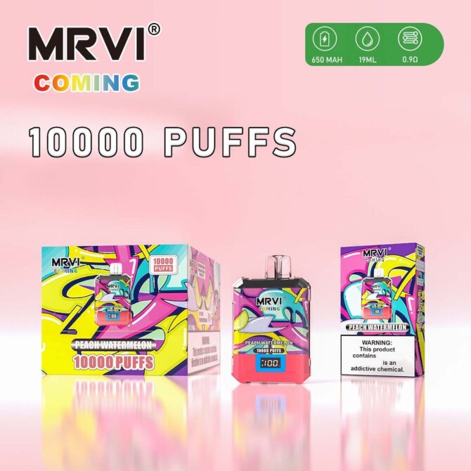 Mrvi Coming 10000 Puffs EU ship Wholesale E Cigarette with Digital Screen Display Original Disposable Vape StorePuff 10K