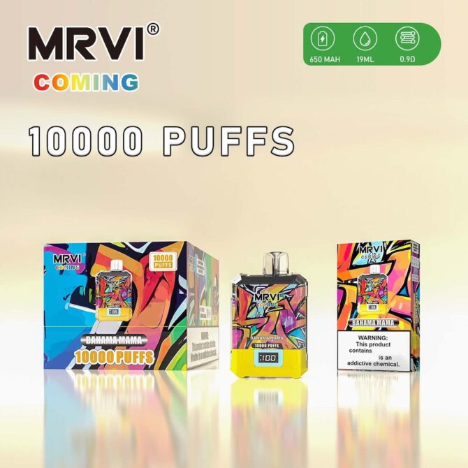 Mrvi Coming 10000 Puffs EU ship Wholesale E Cigarette with Digital Screen Display Original Disposable Vape StorePuff 10K
