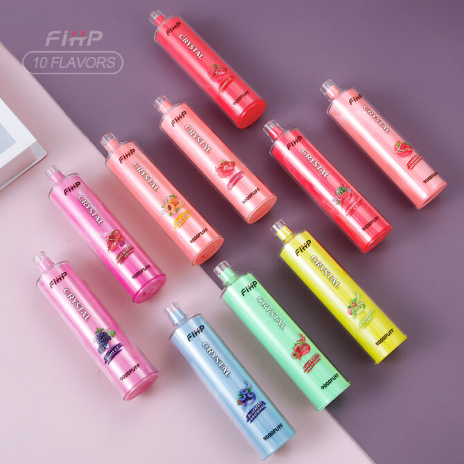 Fihp crystal 9000 Puffs Vaper Disposable Vapes Electronic Cigarettes puff 9k pro vape shop store