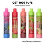 QST 4000 Puff Disposable Vape update version qst flex 2800 puffs