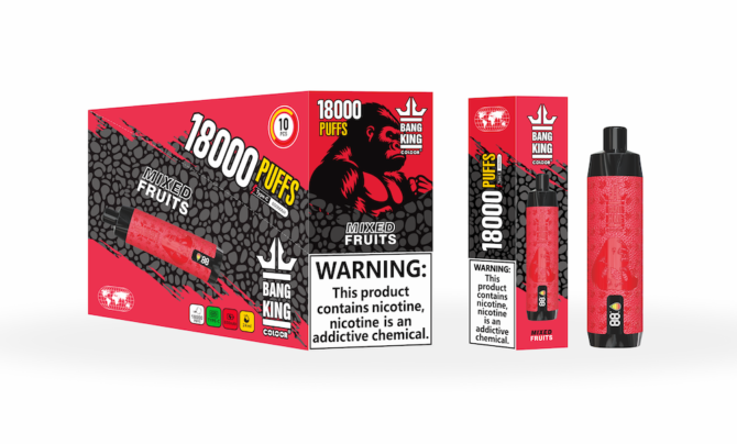 Bang king Crown Bar 18000 Puffs with screen Leather Disposable Vape Pen 18k Puff