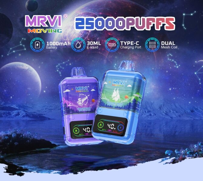 MRVI Moving 25000 eu ship Puffs MTL DTL Disposable Vape 30ml Wholesale Puff 25k