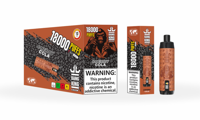 Bang king Crown Bar 18000 Puffs with screen Leather Disposable Vape Pen 18k Puff