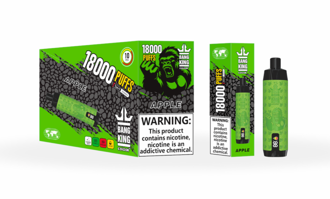 Bang king Crown Bar 18000 Puffs with screen Leather Disposable Vape Pen 18k Puff
