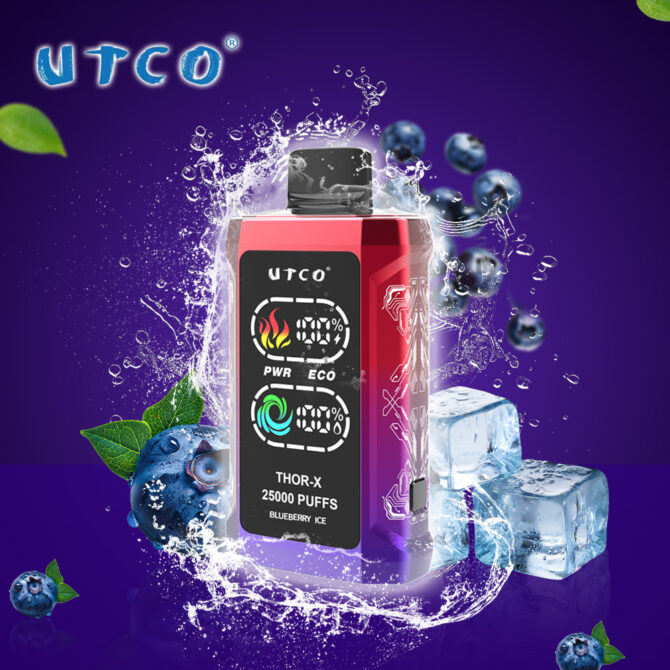 UTCO Thor-X 25k Puffs Low Quantity 10pcs Germany Warehouse Smart Screen Disposable Vape E Cigarettes Refillable Pod Puff 25000