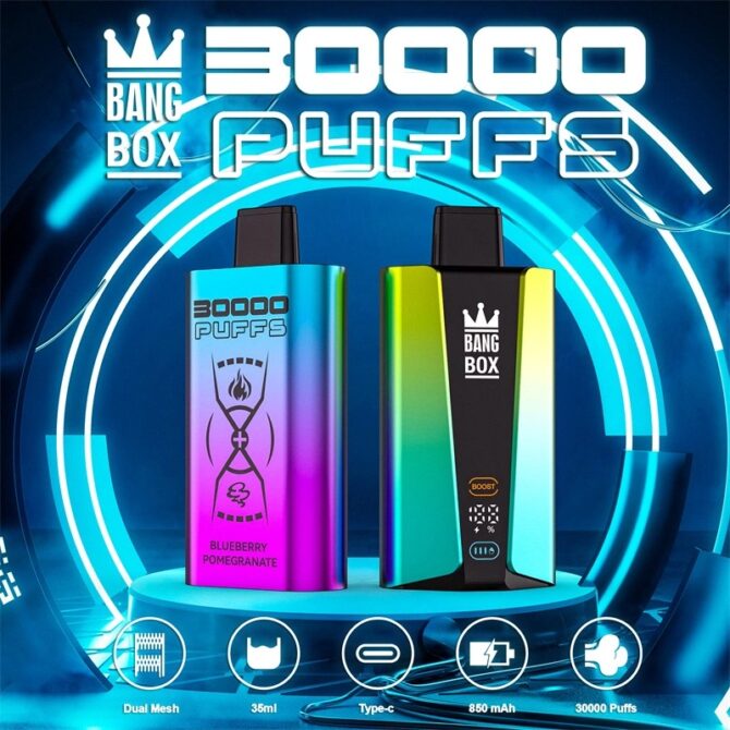 Bang Box 30000 Puffs Smart Screen Disposable E Cigarettes Vape Puff 30k Dual Mesh Coil