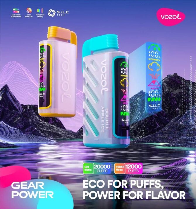VOZOL Gear Power 20K Puffs Rechargeable Disposable Device 20000 Puffs