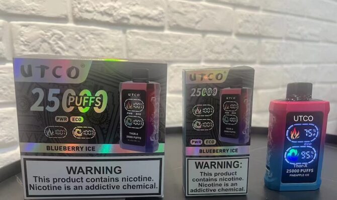 UTCO Thor-X 25k Puffs Low Quantity 10pcs Germany Warehouse Smart Screen Disposable Vape E Cigarettes Refillable Pod Puff 25000