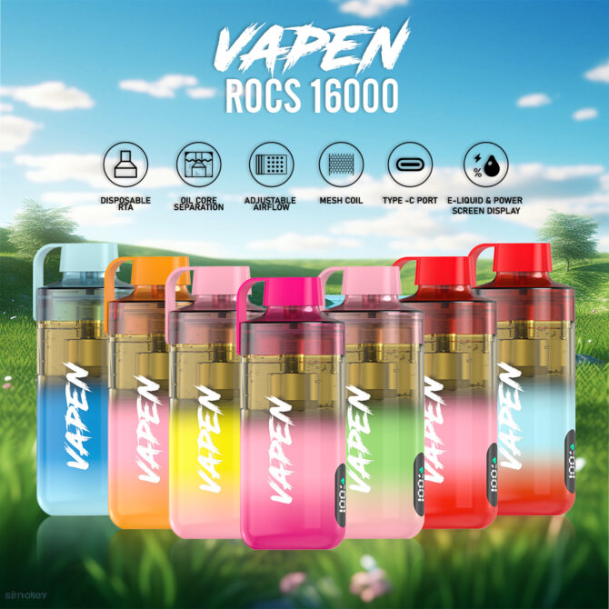 VAPEN ROCS 16000 Puff Refillable Pod OCS Disposable Vape Puff 16k