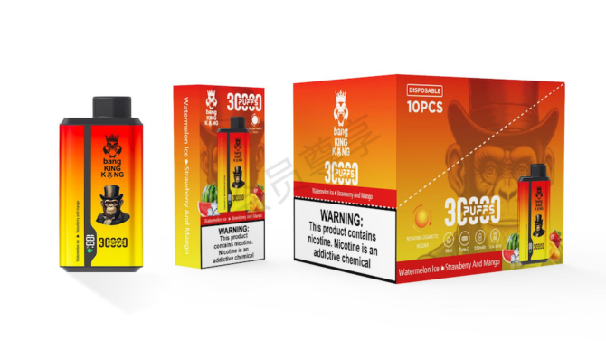 Bang king 30k Puffs MOQ 10pcs Double Taste LCD Display Disposable Vape puff 30000