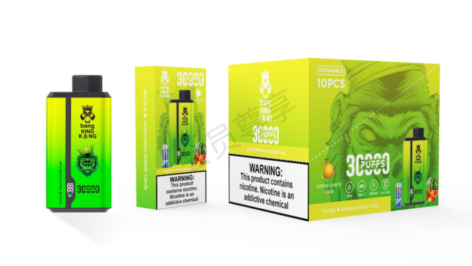 Bang king 30k Puffs MOQ 10pcs Double Taste LCD Display Disposable Vape puff 30000