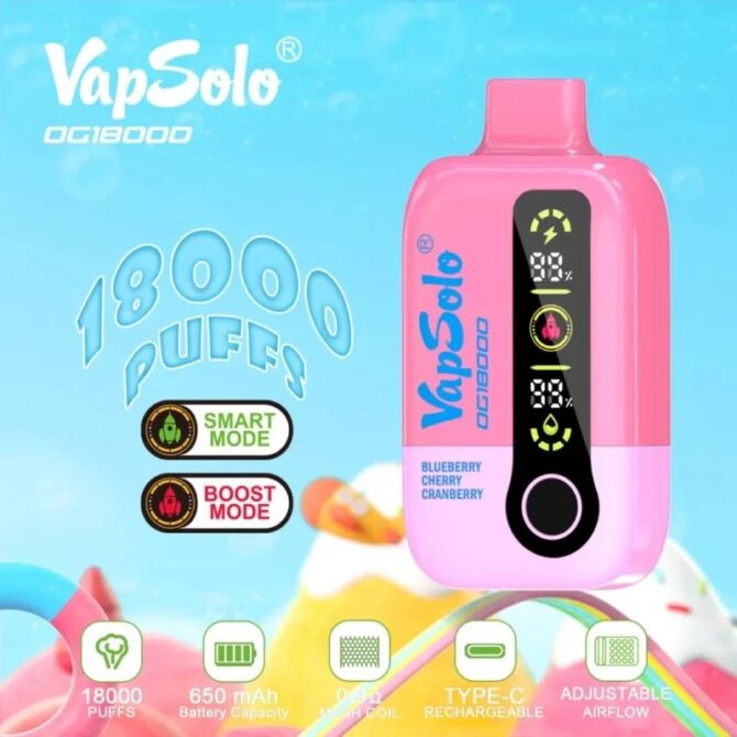 Vapsolo DG18000 18000 Puffs Disposable Vape Wholesale Puff 18k