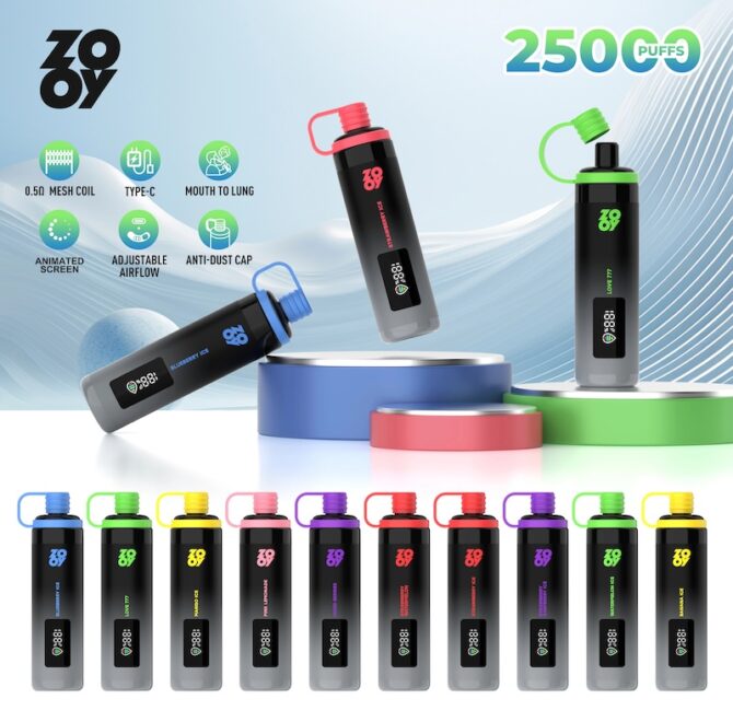 ZOOY SHISHA 25k eu ship vape shop puff 25000 new