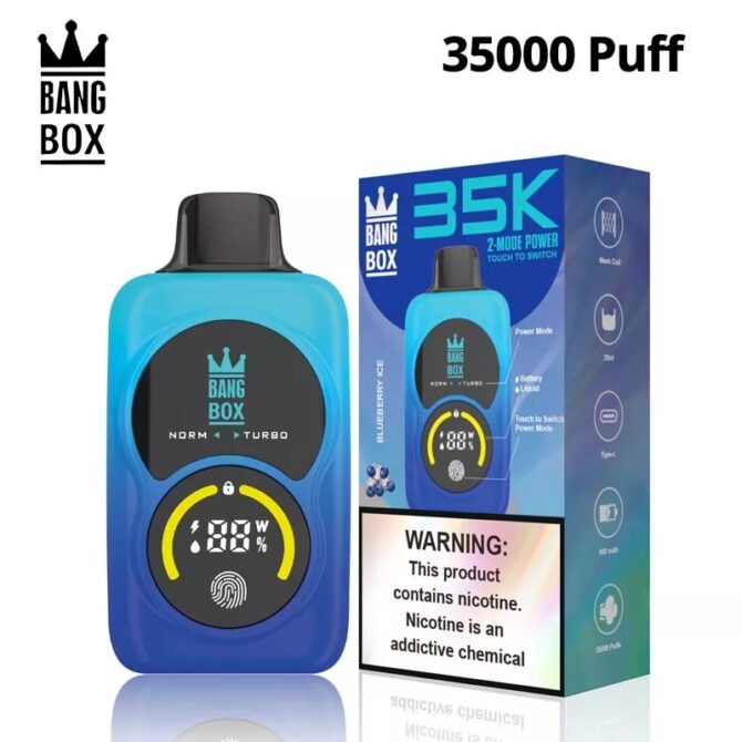 Bang Box 35000 Puffs Touch Control 2 Power Mode Double Screen Vape 35k Puff