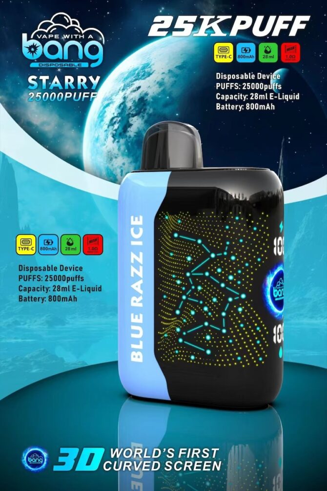 Bang 25000 puffs starry Disposable Vape puff 25k