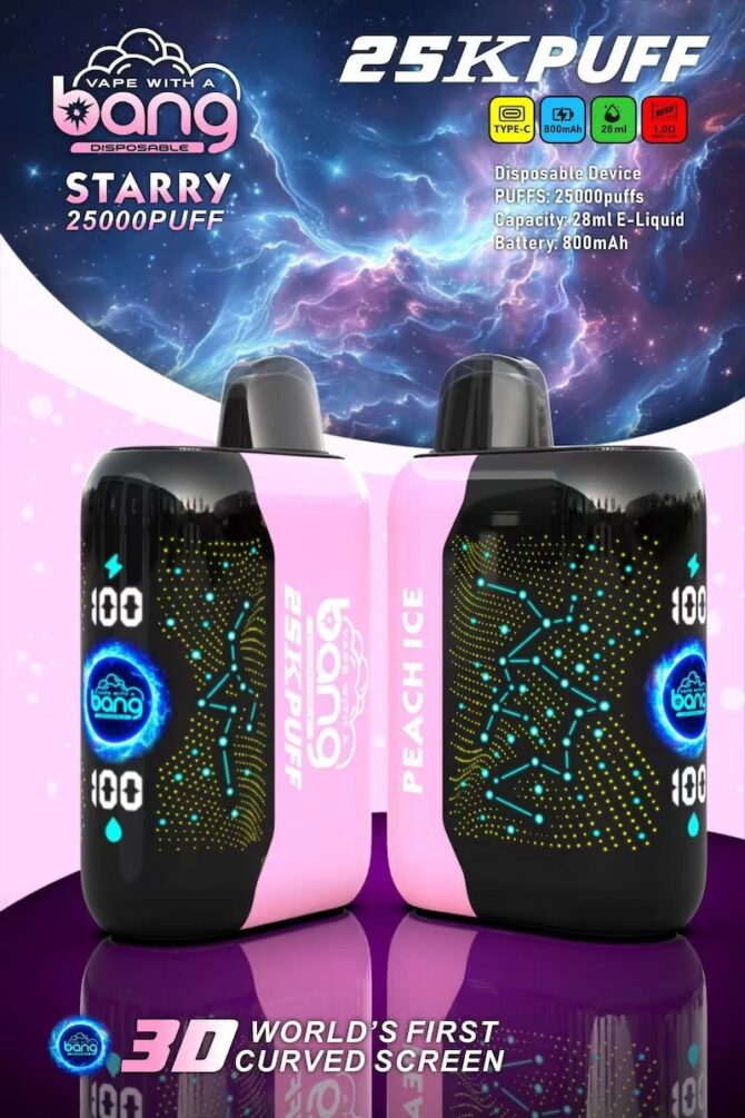 Bang 25000 puffs starry Disposable Vape puff 25k