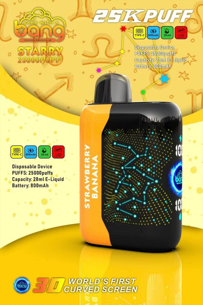 Bang 25000 puffs starry Disposable Vape puff 25k