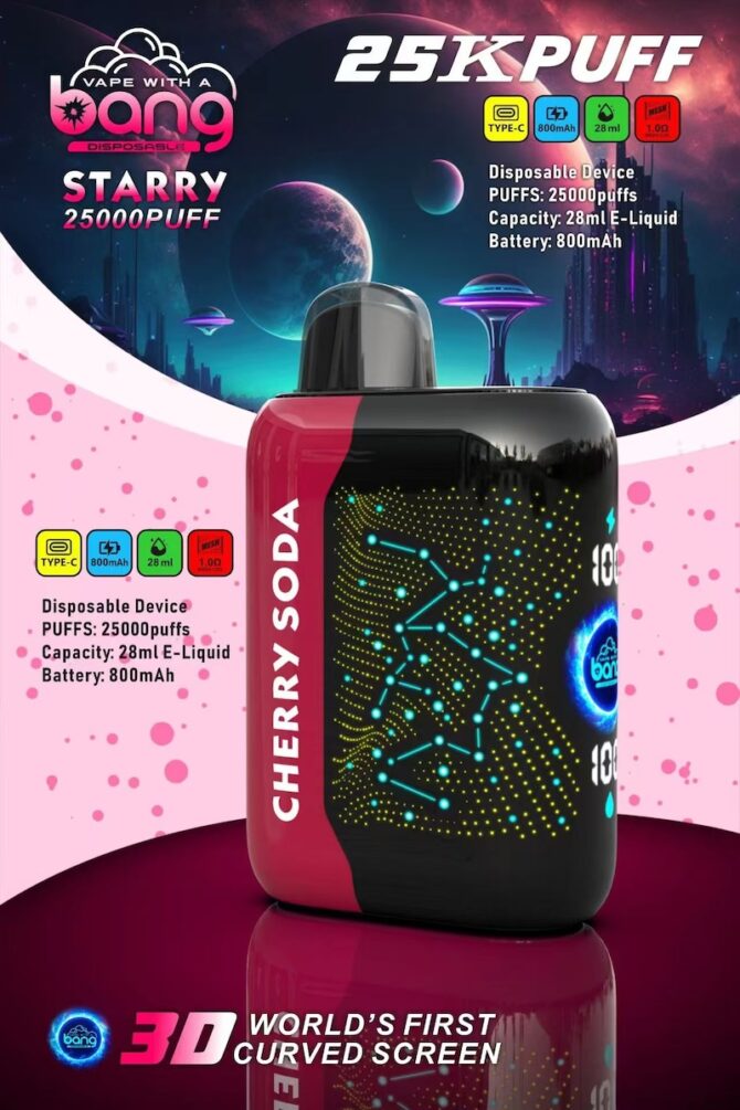 Bang 25000 puffs starry Disposable Vape puff 25k