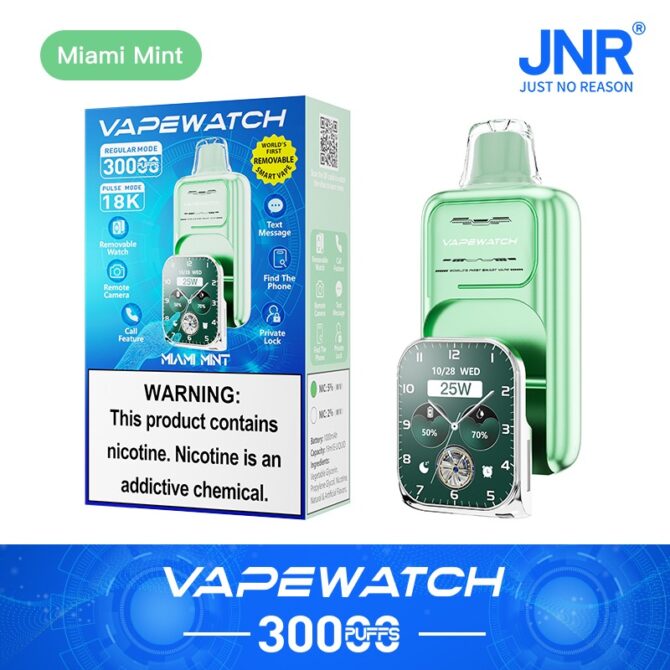 JNR Vape Watch 30K Replaceable Disposable Puff 30000