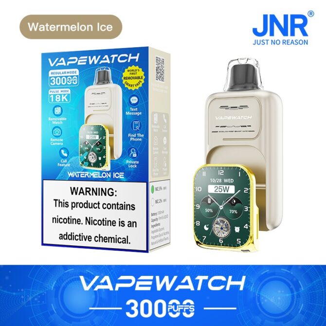 JNR Vape Watch 30K Replaceable Disposable Puff 30000