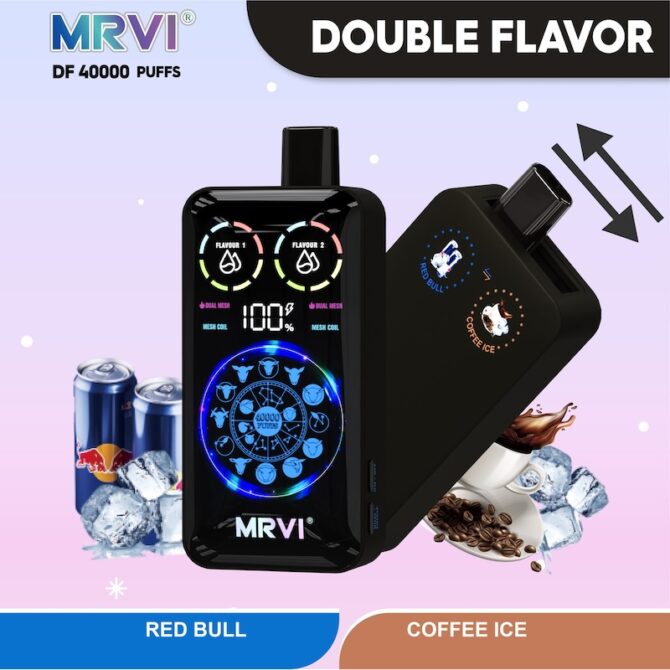 MRVI DF 40000 Puffs with double flavor & full screen 40k Puff