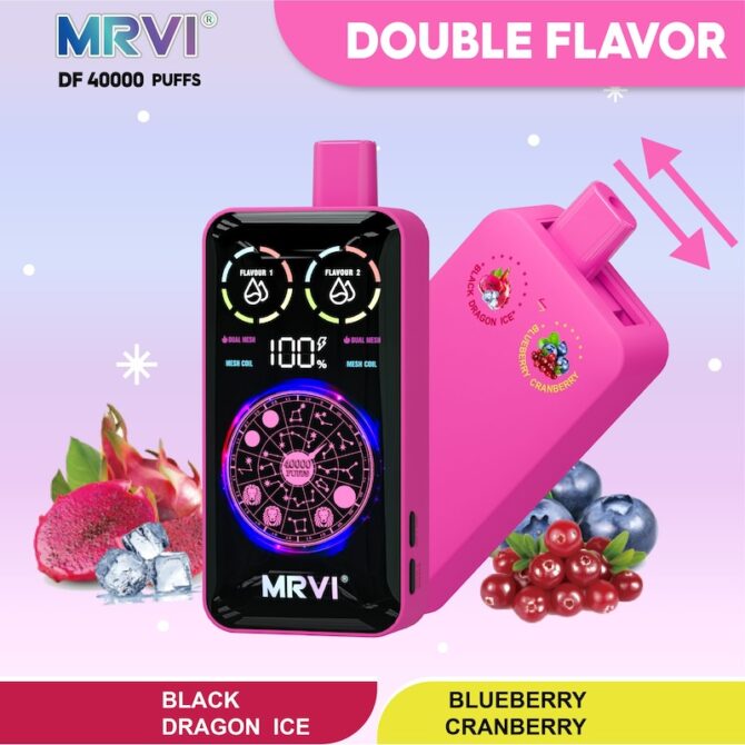 MRVI DF 40000 Puffs with double flavor & full screen 40k Puff