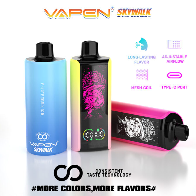 Vapen Skywalk 30000 Puff EU ship E Cigarette Full Screen Display Smart Disposable Vaper 25k upgrade to 30k