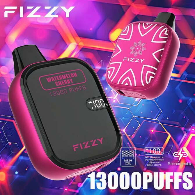 Fizzy Boom 13000 Puffs ship from EU warehouse Disposable Vape | 21ML E-liquid, Mesh Coil, LCD Screen