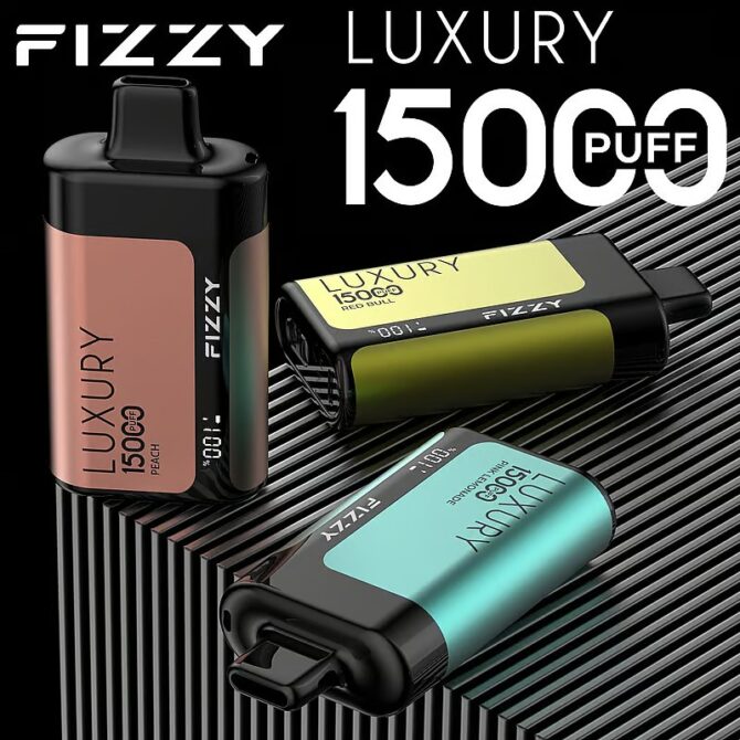 Fizzy Luxury 15000 Puffs in local warehouse Germany Disposable Vape | 22ML E-liquid, Mesh Coil, LCD Screen, Adjustable Air Flow