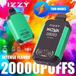 Fizzy Nova 20000 Puffs Eu warehouse Disposable Vape | Dual Mesh Coil, 28ML E-liquid, LCD Screen, Eco/Turbo Mode