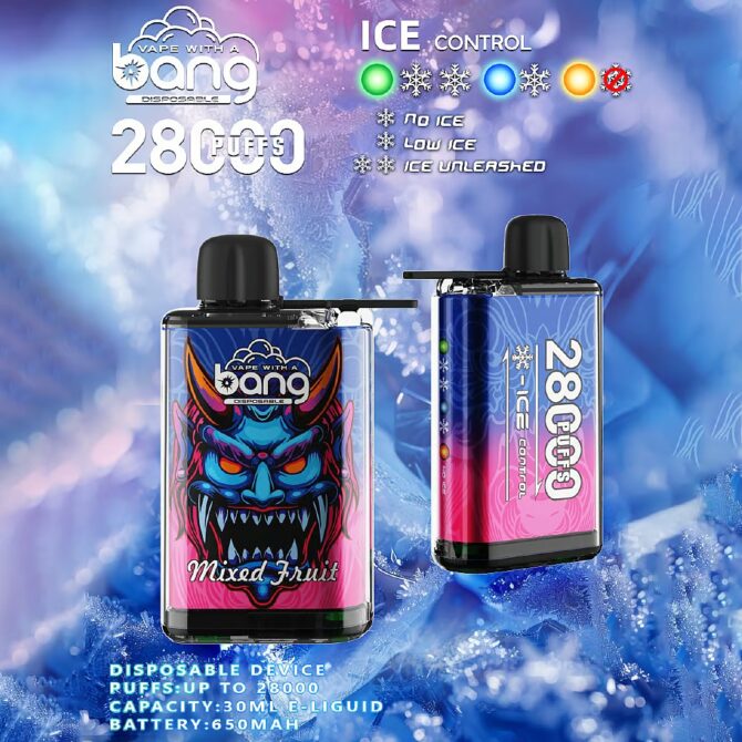 Bang 28K Puffs - Customisable Ice Control Disposable Vape 28000 puff