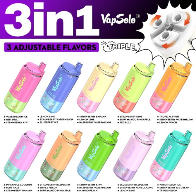Vapsolo Triple 30k 30000 Puffs Disposable Vape