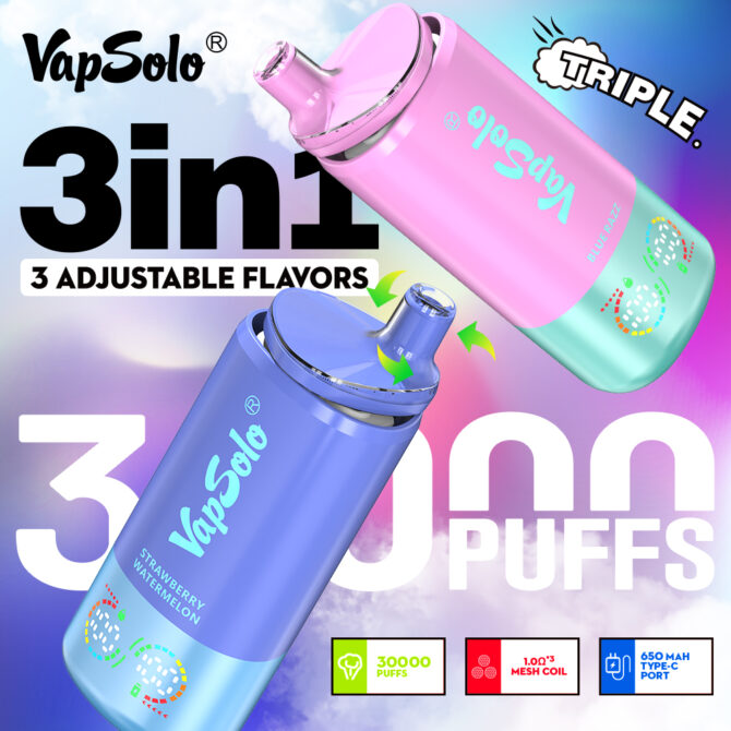 Vapsolo Triple 30k 30000 Puffs Disposable Vape