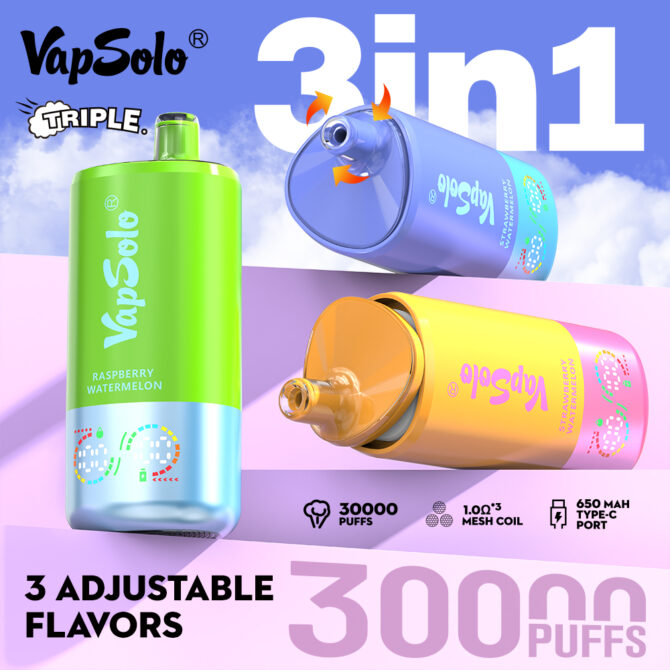 Vapsolo Triple 30k 30000 Puffs Disposable Vape