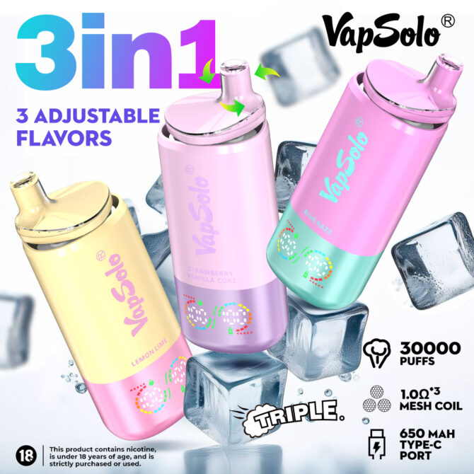 Vapsolo Triple 30k 30000 Puffs Disposable Vape