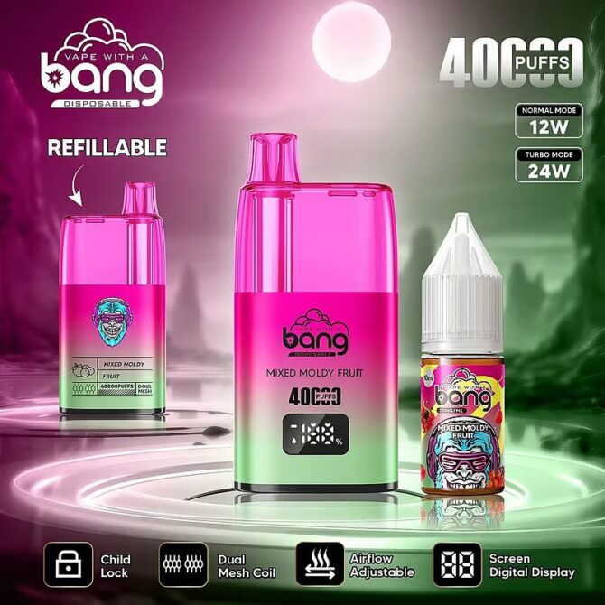 Bang 40000 Puffs LED Display Screen Refillable Oil Vape 40k – Versatility and Performance Redefined