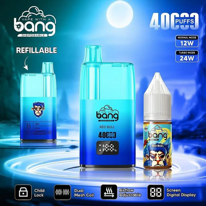 Bang 40000 Puffs LED Display Screen Refillable Oil Vape 40k – Versatility and Performance Redefined