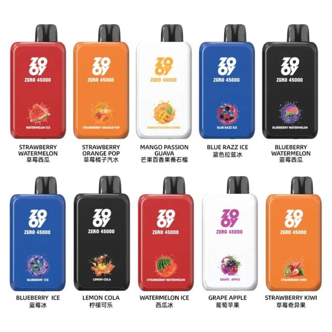 eu warehouse ZOOY ZERO 45000 PUFF Lung aspiration e cigarettes vaper desechable Puffs 45k